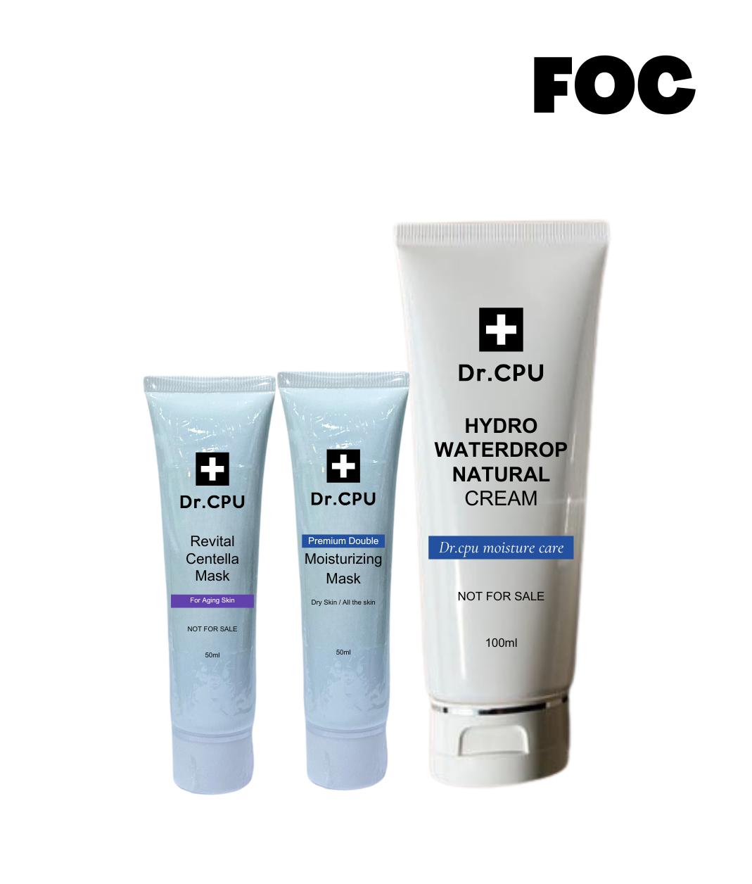 (FOC) Dr.CPU Revital Centella Mask & Moisturizing Mask & Hydro waterdrop cream
