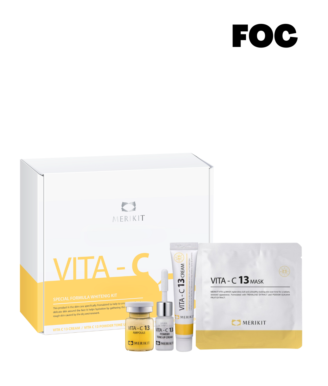 (FOC) Merikit Vita C 13 (Brightening & Dead Skins) - 5 Treatments